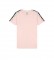 Champion Striped T-Shirt with Logo Short Sleeve Pink