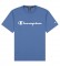 Champion T-shirt blu con logo