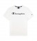 Champion T-shirt con stampa logo Script bianco