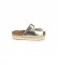 Chika10 Astrid 04 gold leather sandals
