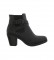 Chika10 Kurazo 20 black ankle boots -Heel height: 7 cm