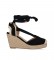 Chika10 Nadia Black Sandals - Heel height: 8cm