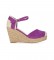 Chika10 Sandals Nadia 25 lilac -Height wedge 8cm