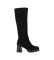 Chika10 Nouveau Pam 03 Bottes en cuir noir Pam 03 -Hauteur du talon 6cm