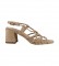 Chika10 Sandals Noelia 09 sand -Height heel 6,5cm