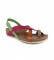 Chika10 Orbita 03 sandálias de couro multicoloridas - altura da sanga: 6cm