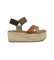 Chika10 Leather sandals Bonna 11 multicolor -Platform height approx: 6cm