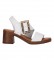 Chika10 Sandalias de piel Gotica 01 Blanco