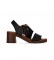 Chika10 Leather sandals Gotica 01 Black