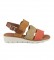 Chika10 Leather sandals Mila 03 multicolor