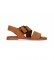 Chika10 Sandales en cuir Naira 05 marron