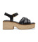 Kaufen Clarks Coledale Riemchensandalen aus Leder schwarz