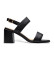 Buy Clarks Ezoria Sling leather sandals black