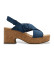 Comprar Clarks Sandalias de piel Nerisa West marino