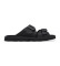Kup Clarks Skórzane sandały z paskiem Solsbury czarne