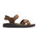 Kup Clarks Skórzane sandały Wesley Shore w kolorze brązowym