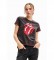Desigual T-shirt The Rolling Stones Gris noir