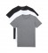 Diesel Pacote de 3 camisolas interiores UMTEE-Randalismo branco, cinzento, preto