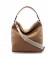 Dimoni Sand leather bag -31 x 23 x 15 cm-. 