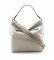 Dimoni White leather bag -31 x 23 x 15 cm-. 