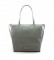 Dimoni Green leather bag -40 x 29 x 13 cm-. 