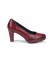 Dorking Sapatos de couro Blesa D5794 Maroon -Altura do calcanhar: 8 cm