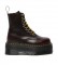 Dr Martens Jadon Max burgundy leather boots -Platform height: 5,5 cm