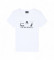 Acheter EA7 T-shirt à logo et clous métalliques blanc