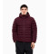 Acheter EA7 Veste matelassée en tissu technique avec capuche bordeaux