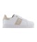 Acheter EA7 Baskets classiques en cuir blanc