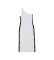 Comprare EA7 Abito asimmetrico in maglia elastica bianca