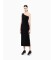 Comprare EA7 Abito asimmetrico in maglia elastica nera