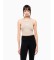 Buy EA7 Nude stretch cotton knit top