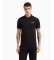 Kopen EA7 Core Identity poloshirt van zwart stretch katoen