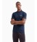 Kopen EA7 Core identity polo in marineblauw stretchkatoen