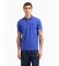 Kopen EA7 Stretch Piqué Polo blauw