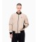 Buy EA7 Beige Premium Shield Bomber Jacket