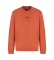 Comprare EA7 Felpa girocollo in cotone arancione Core Identity