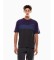 K�b EA7 Athletic Colour Block T-shirt i bomuldsblanding, mørkegrå
