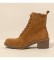 El Naturalista Camel leather ankle boots -Heel height: 5,5cm