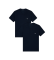 Buy Emporio Armani Set of 2 navy V-neck stretch knit loungewear T-shirts