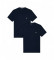 Comprare Emporio Armani Set di due magliette in maglia blu navy