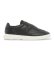 Kopen Emporio Armani Leren sneakers met zwarte adelaarplaat