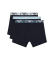 Buy Emporio Armani Set of 3 navy Bold Monogram boxer shorts