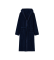 Buy Emporio Armani Terry towelling bathrobe with logo on navy border