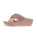 Køb Fitflop Rumba Beaded Cross slides læder sandaler pink