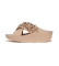 Køb Fitflop Rumba Beaded Cross slides beige lædersandaler