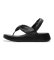 Buy Fitflop Leather sandals F-Mode Knot black