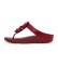 Buy Fitflop Sandals Fino Bead maroon