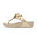 Buy Fitflop Lulu Flower Toe-Post Platinum Sandals